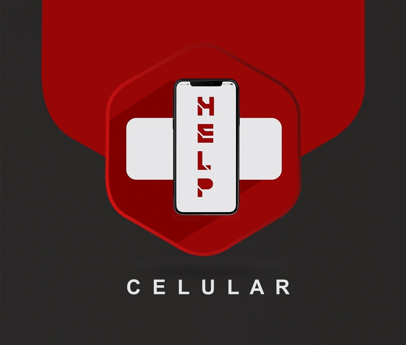 Identidade visual Help Celular - Fruto9 Digital