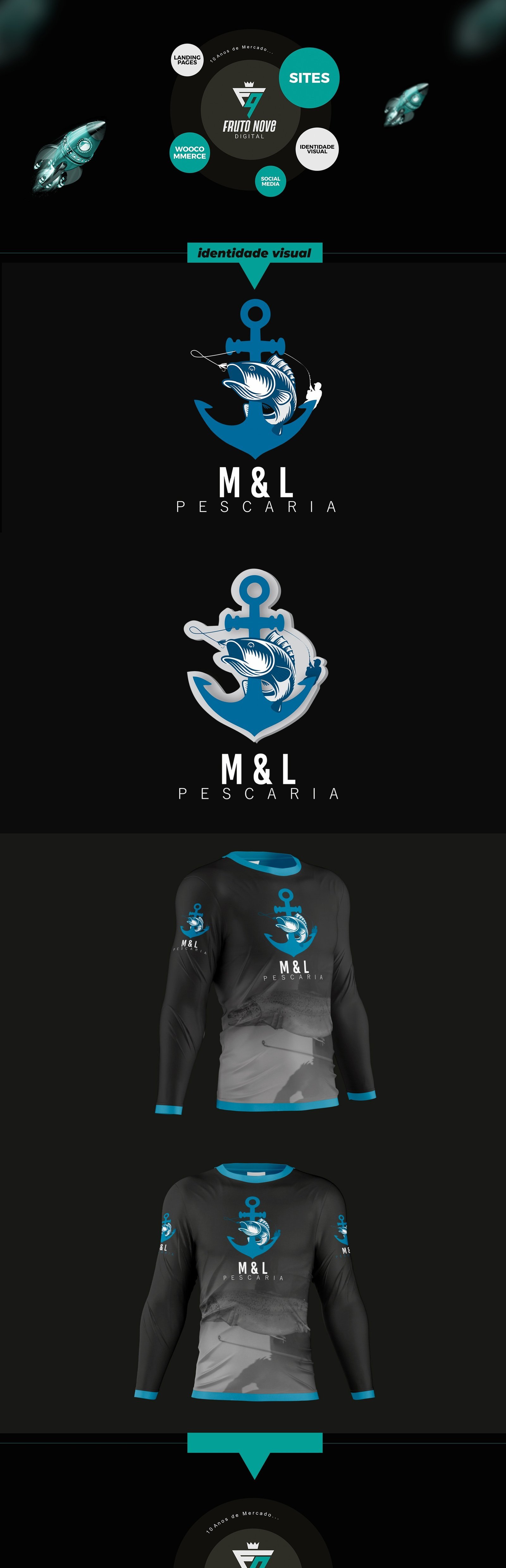 Apresentação da identidade visual M&L Pescaria