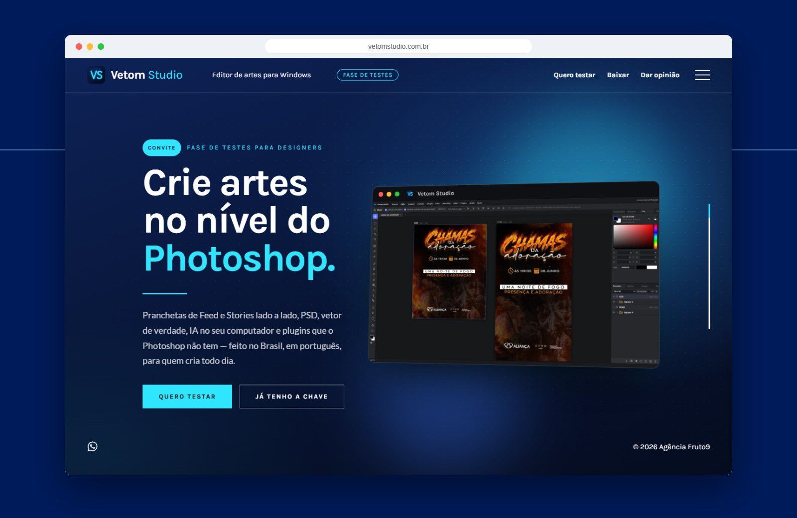 Site vetomstudio.com.br