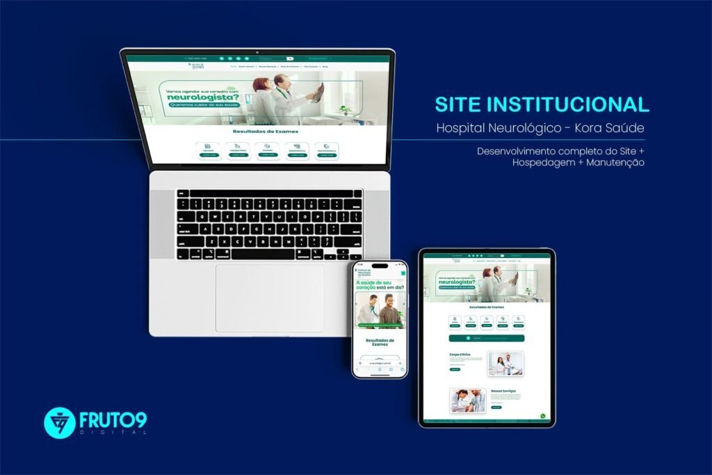 Site Institucional Hospital Neurológico - Fruto9 Digital